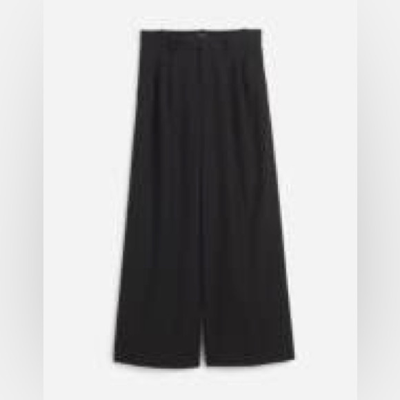 Madewell Pants - the petite harlow superwide leg trouser in flannel